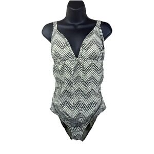 Old Navy Chevron Zig Zag One Piece Bathing Suit Size Large